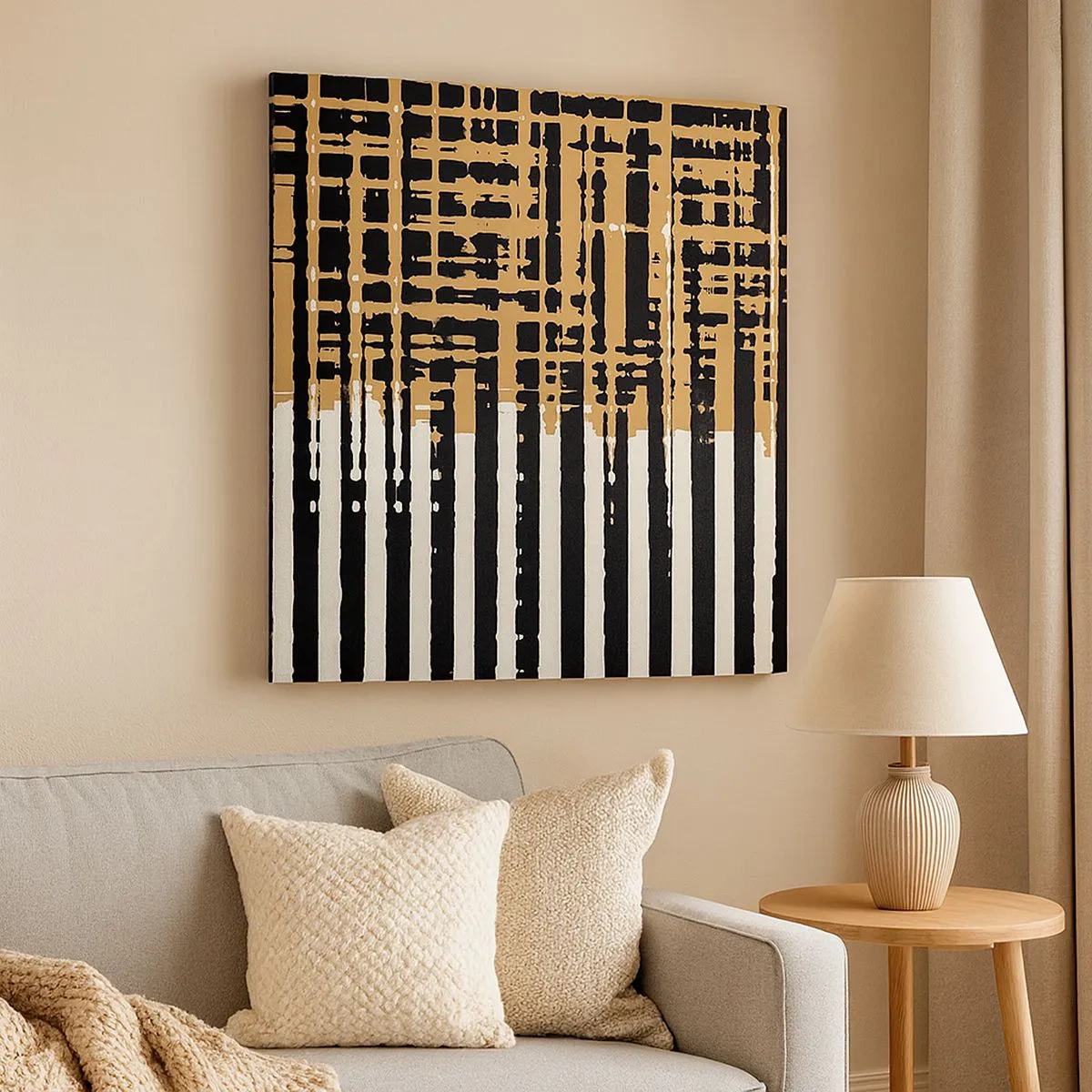 Impression sur toile - Image sur toile - Abstraction architecturale - 30x30 cm