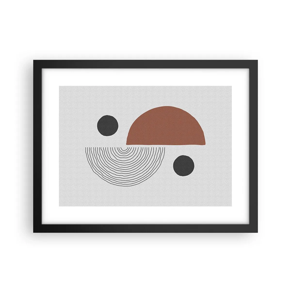 Affiche dans un cadre noir - Poster - Perfection de la roue - 40x30 cm