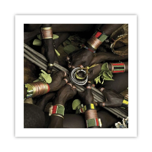 Affiche - Poster - Nous sommes ensemble - 50x50 cm