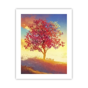 Affiche - Poster - Pèlerin à destination - 40x50 cm