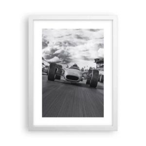 Affiche dans un cadre blanc - Poster - Puissance! - 30x40 cm