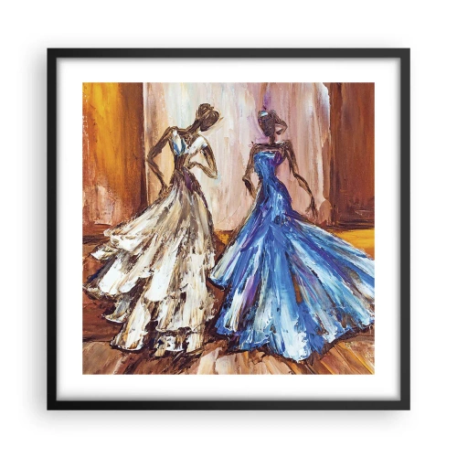 Affiche dans un cadre noir - Poster - Un duo reconnaissant - 50x50 cm
