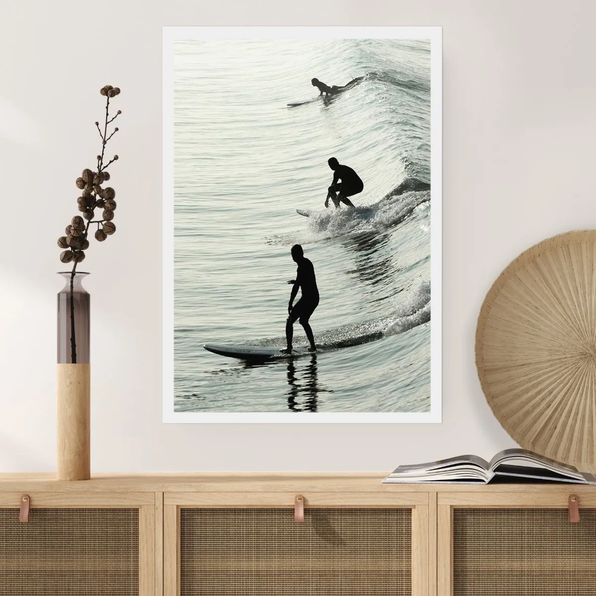 Affiche - Poster - A la rencontre de la vague - 30x40 cm