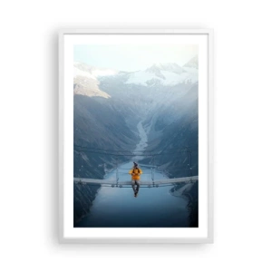 Affiche dans un cadre blanc - Poster - Ravi de la suspension - 50x70 cm