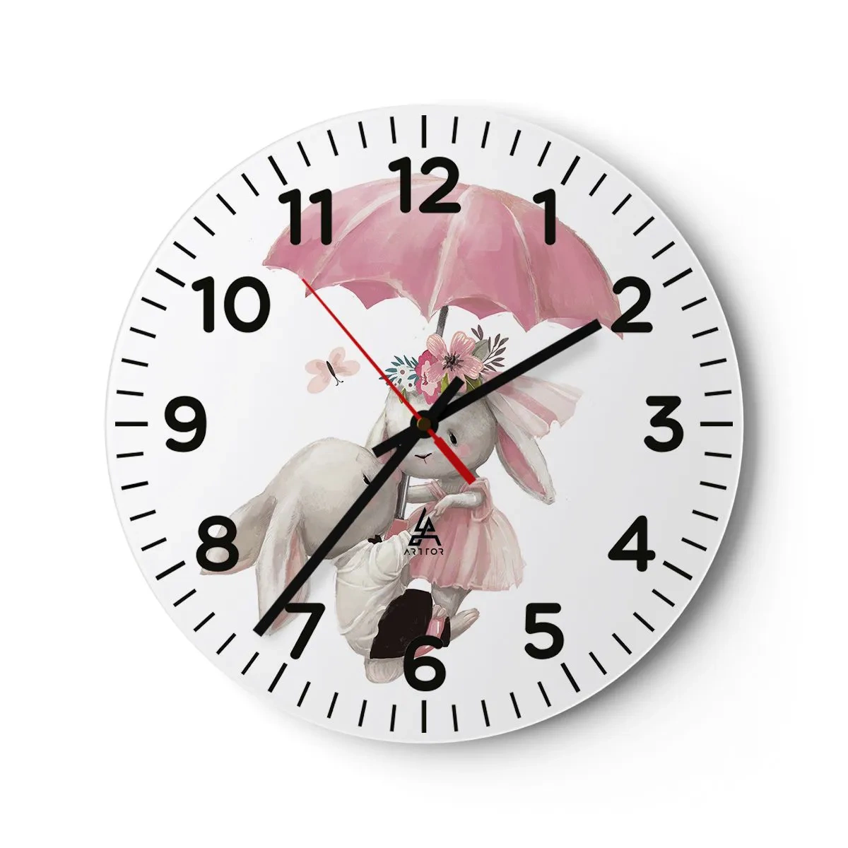 Horloge murale - Pendule murale - C'est ça l'amour - 40x40 cm