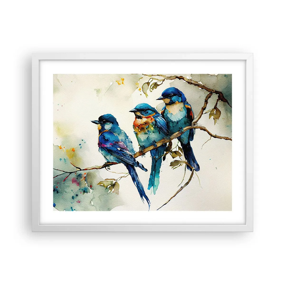 Affiche dans un cadre blanc - Poster - A-t-il été offensé ? - 50x40 cm