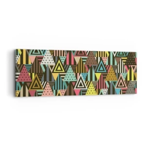 Impression sur toile - Image sur toile - En rythme de trois - 90x30 cm