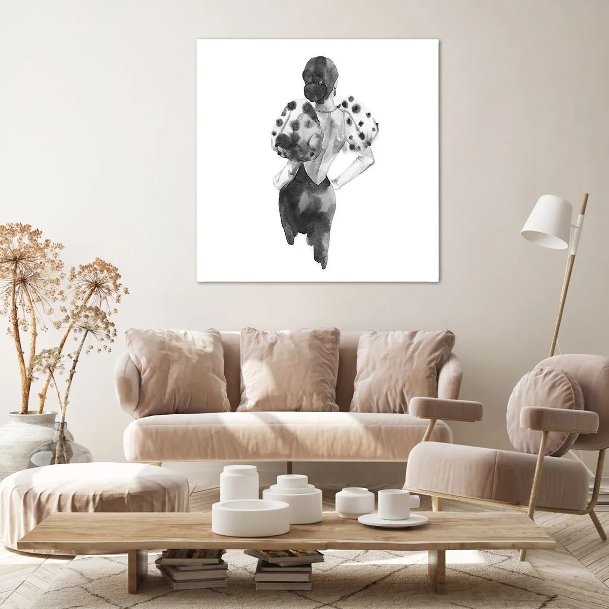 Impression sur toile - Image sur toile - Elle est passée juste à côté - 60x60 cm