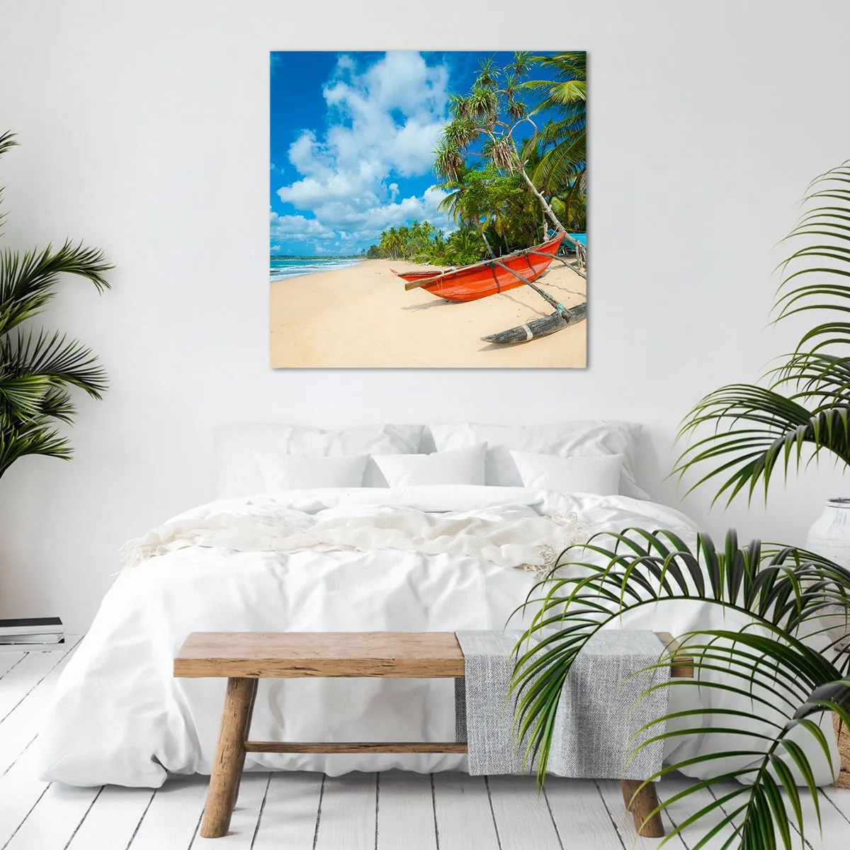 Impression sur toile - Image sur toile - Le charme des tropiques - 70x70 cm