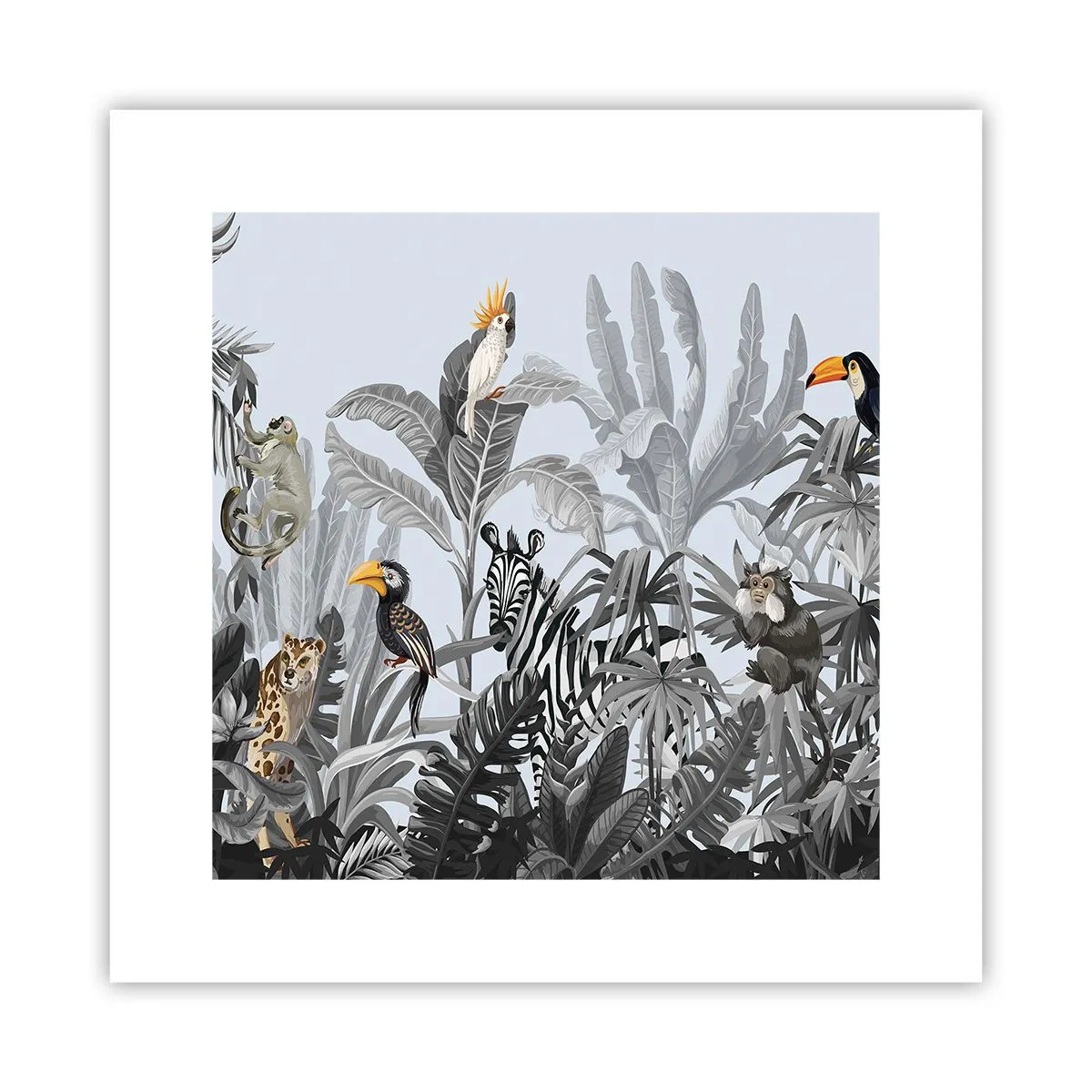 Affiche - Poster - Conte de fées africain - 30x30 cm