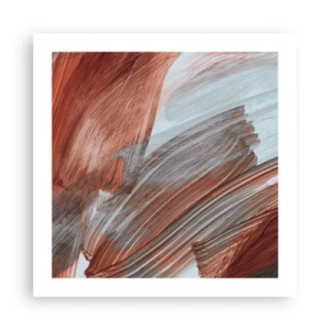 Affiche - Poster - Abstraction venteuse et automnale - 50x50 cm