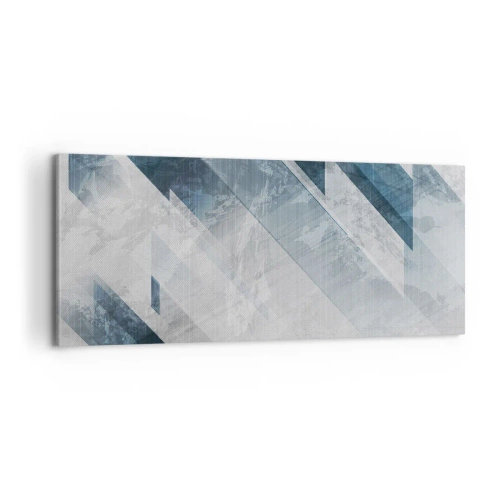 Impression sur toile - Image sur toile - Composition spatiale - mouvement gris - 100x40 cm