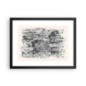 Affiche dans un cadre noir - Poster - Composition brumeuse - 40x30 cm