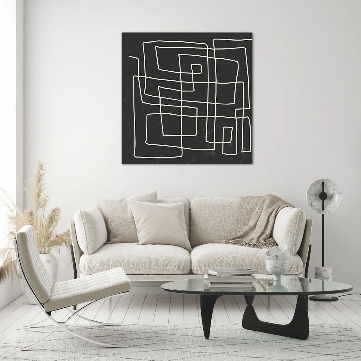 Impression sur verre - Image sur verre - Pas aussi simple - 70x70 cm