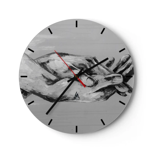 Horloge murale - Pendule murale - Début... - 40x40 cm