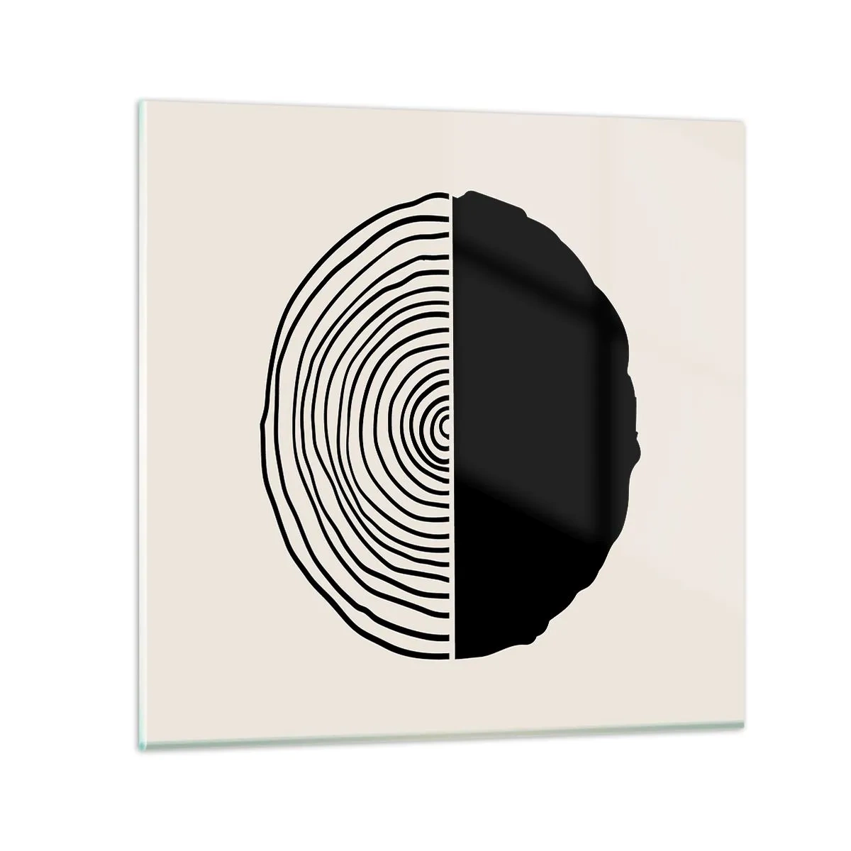 Impression sur verre - Image sur verre - Moitié-moitié - 30x30 cm