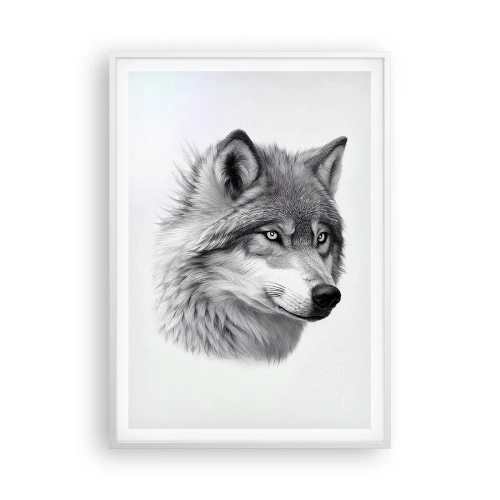 Affiche dans un cadre blanc - Poster - Alpha – sans aucun doute - 70x100 cm