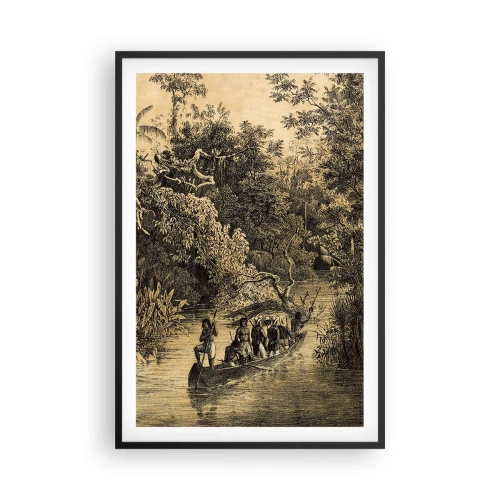 Affiche dans un cadre noir - Poster - Expédition à la source - 61x91 cm