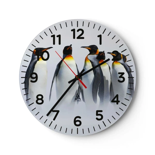 Horloge murale - Pendule murale - Rencontre en robes de soirée - 40x40 cm