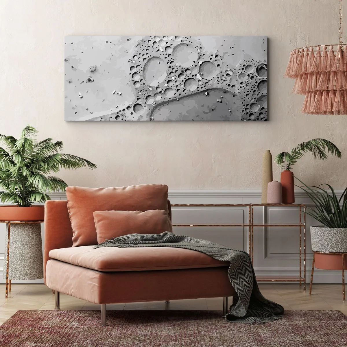 Impression sur toile - Image sur toile - Sentier de mousse - 90x30 cm