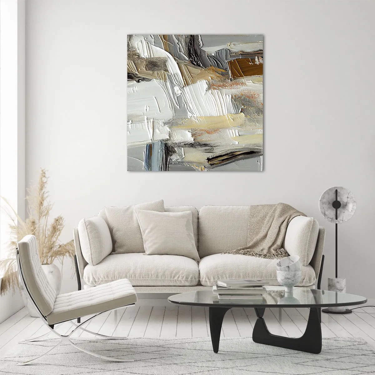 Impression sur verre - Image sur verre - Couches colorées - 40x40 cm