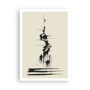 Affiche - Poster - Abstraction hâtive - 70x100 cm