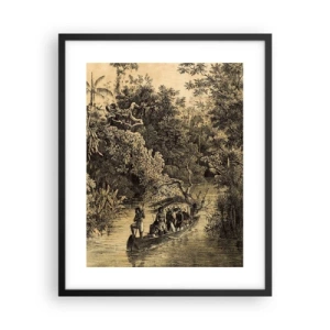 Affiche dans un cadre noir - Poster - Expédition à la source - 40x50 cm