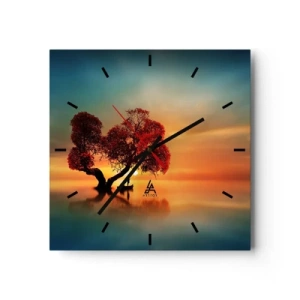 Horloge murale - Pendule murale - Plénitude et éloignement sans monde - 40x40 cm
