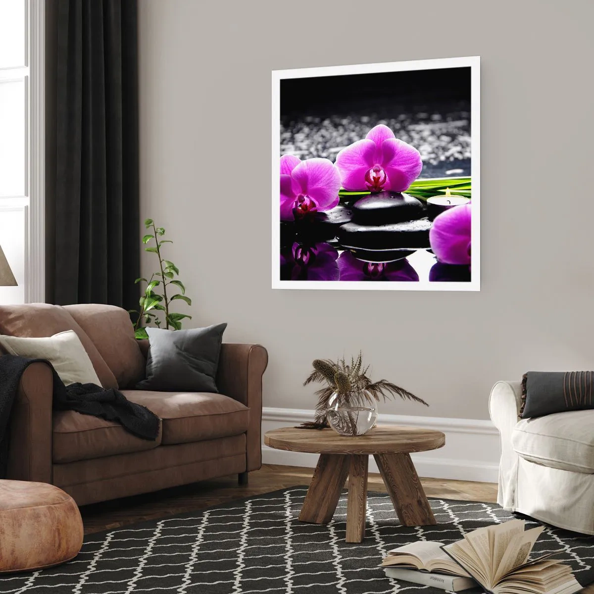 Affiche - Poster - Se noyer dans la paix et la tranquillité - 50x50 cm