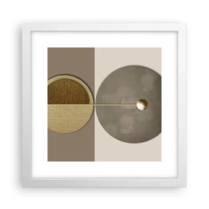 Affiche dans un cadre blanc - Poster - Équilibre parfait - 30x30 cm
