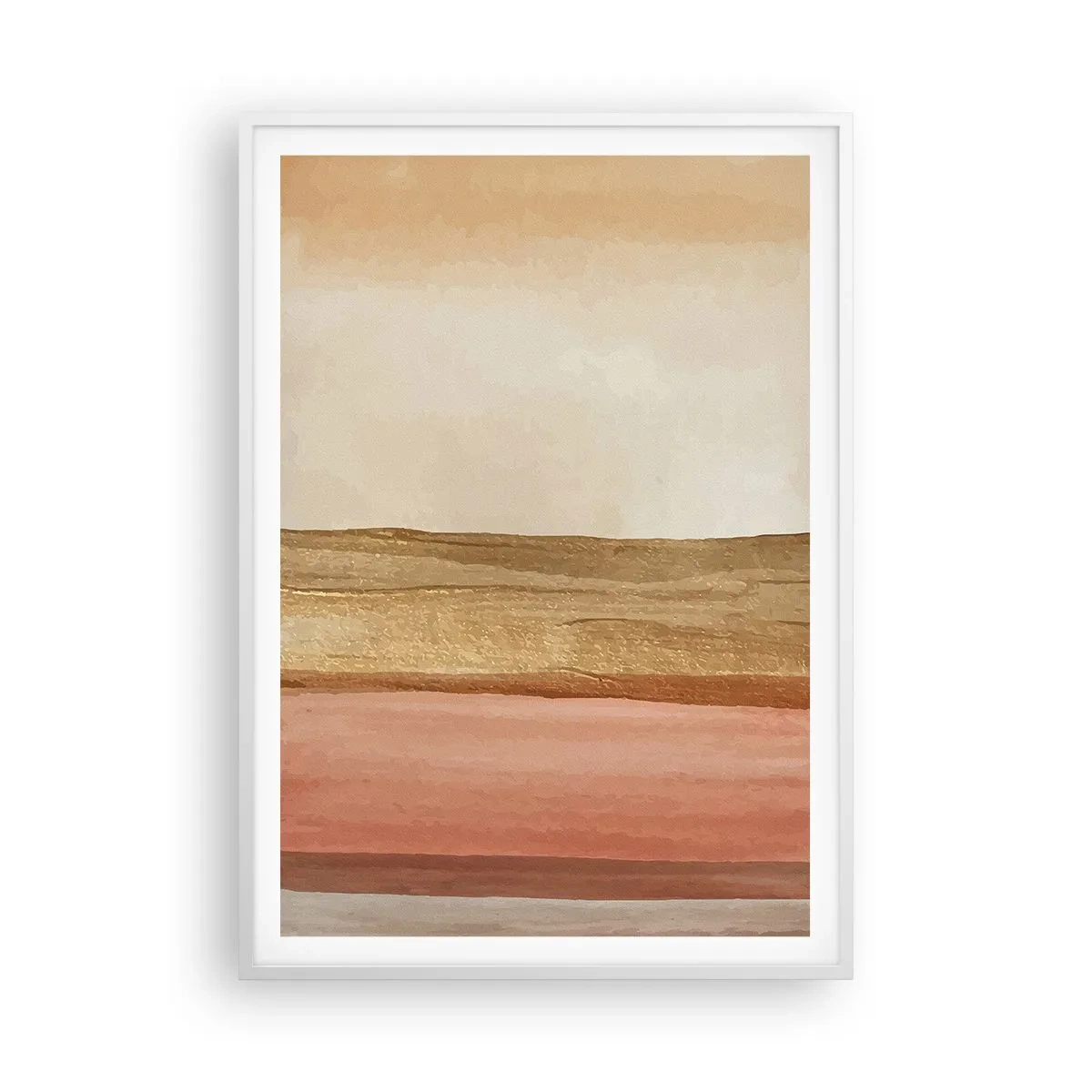 Affiche dans un cadre blanc - Poster - Composition verticale - 70x100 cm