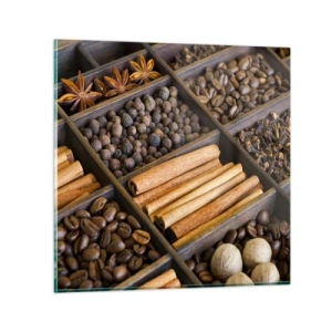 Impression sur verre - Image sur verre - Trésor d'arômes - 40x40 cm