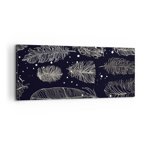 Impression sur toile - Image sur toile - Toile de plumes - 100x40 cm