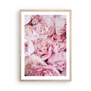 Affiche dans un chêne clair - Poster - Caliné et parfumé - 50x70 cm