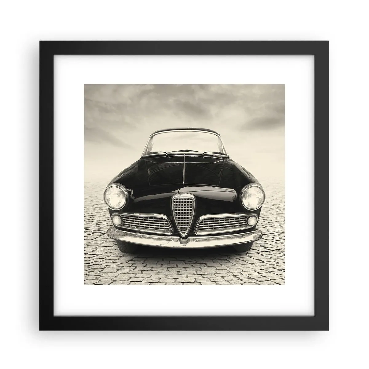 Affiche dans un cadre noir - Poster - Et alors! Tu ne m'aime pas? - 30x30 cm