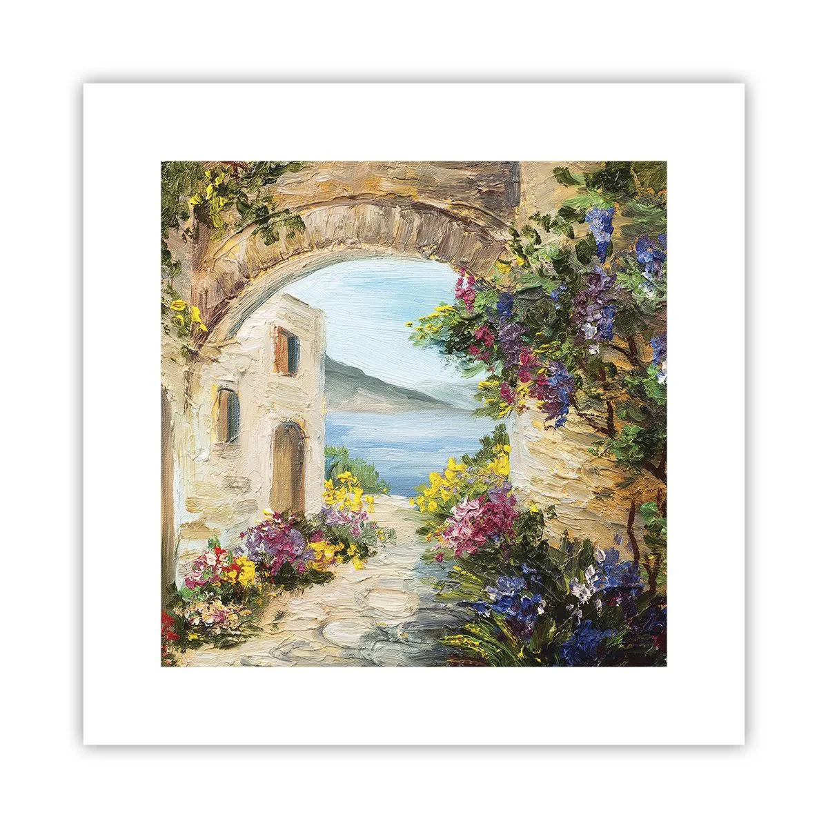 Affiche - Poster - Le charme d'une province côtière - 30x30 cm