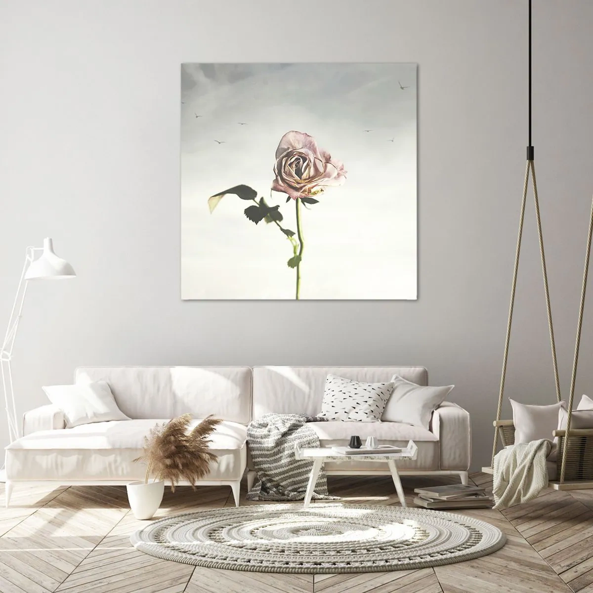 Impression sur toile - Image sur toile - Bonjour de printemps - 40x40 cm