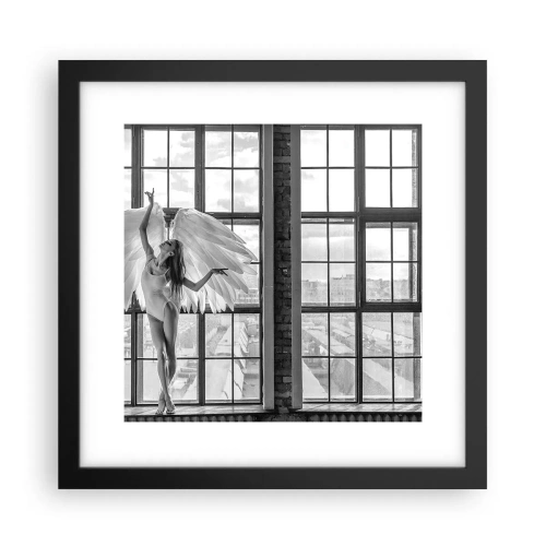 Affiche dans un cadre noir - Poster - La ville des anges? - 30x30 cm