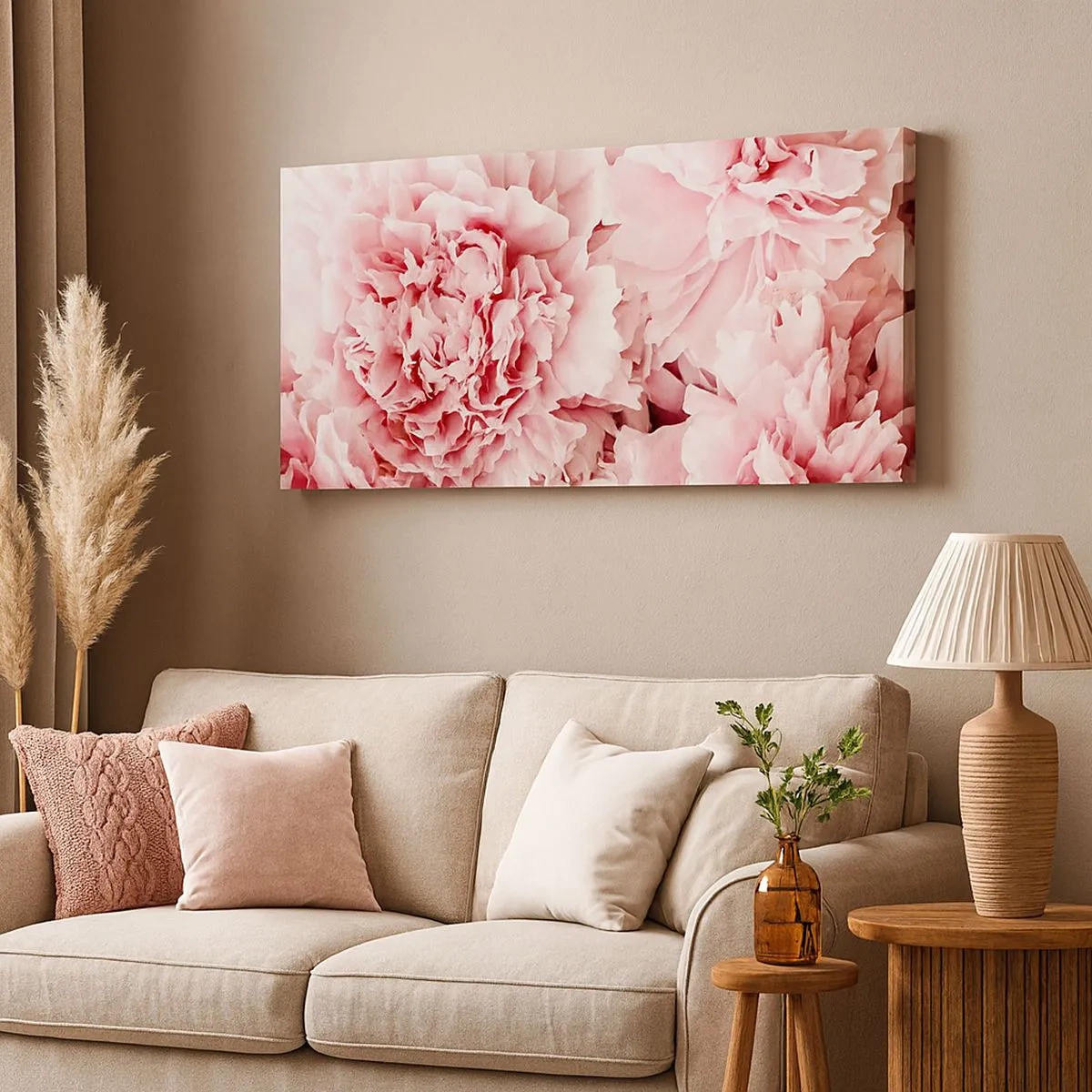 Impression sur toile - Image sur toile - Rêve rose - 100x40 cm