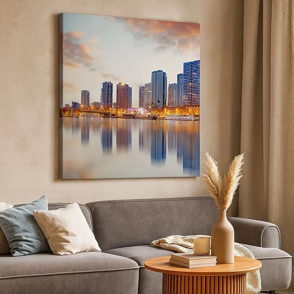 Impression sur toile - Image sur toile - La tranquillité monumentale de Paris - 30x30 cm