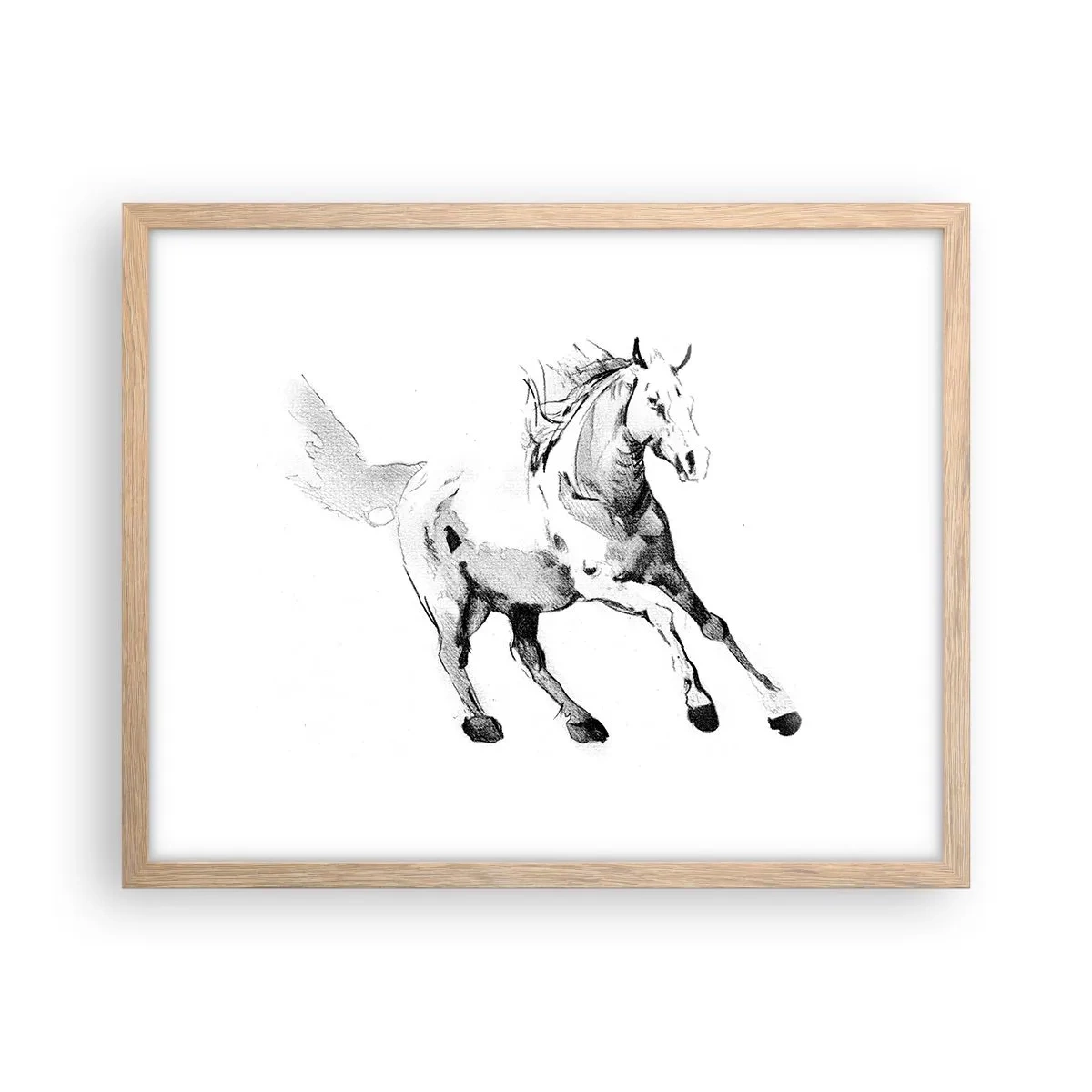 Affiche dans un chêne clair - Poster - Âme indomptée - 50x40 cm