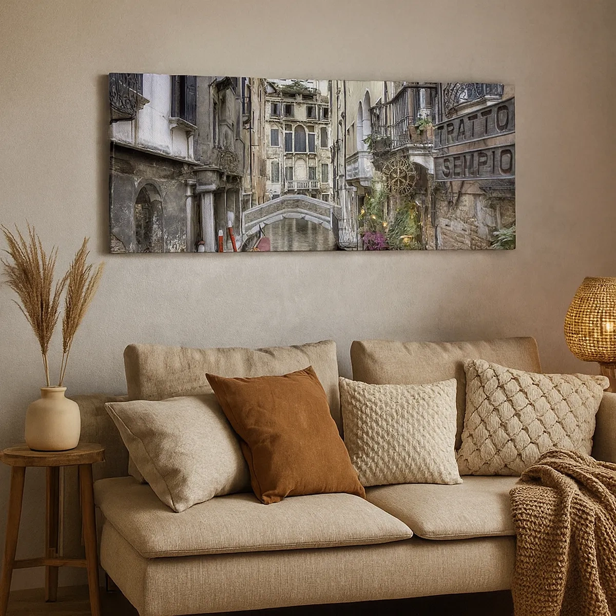 Impression sur toile - Image sur toile - Pendant des siècles dans une réflexion silencieuse - 30x30 cm