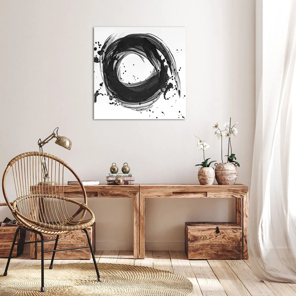 Impression sur toile - Image sur toile - Le tourbillon de la création - 50x50 cm