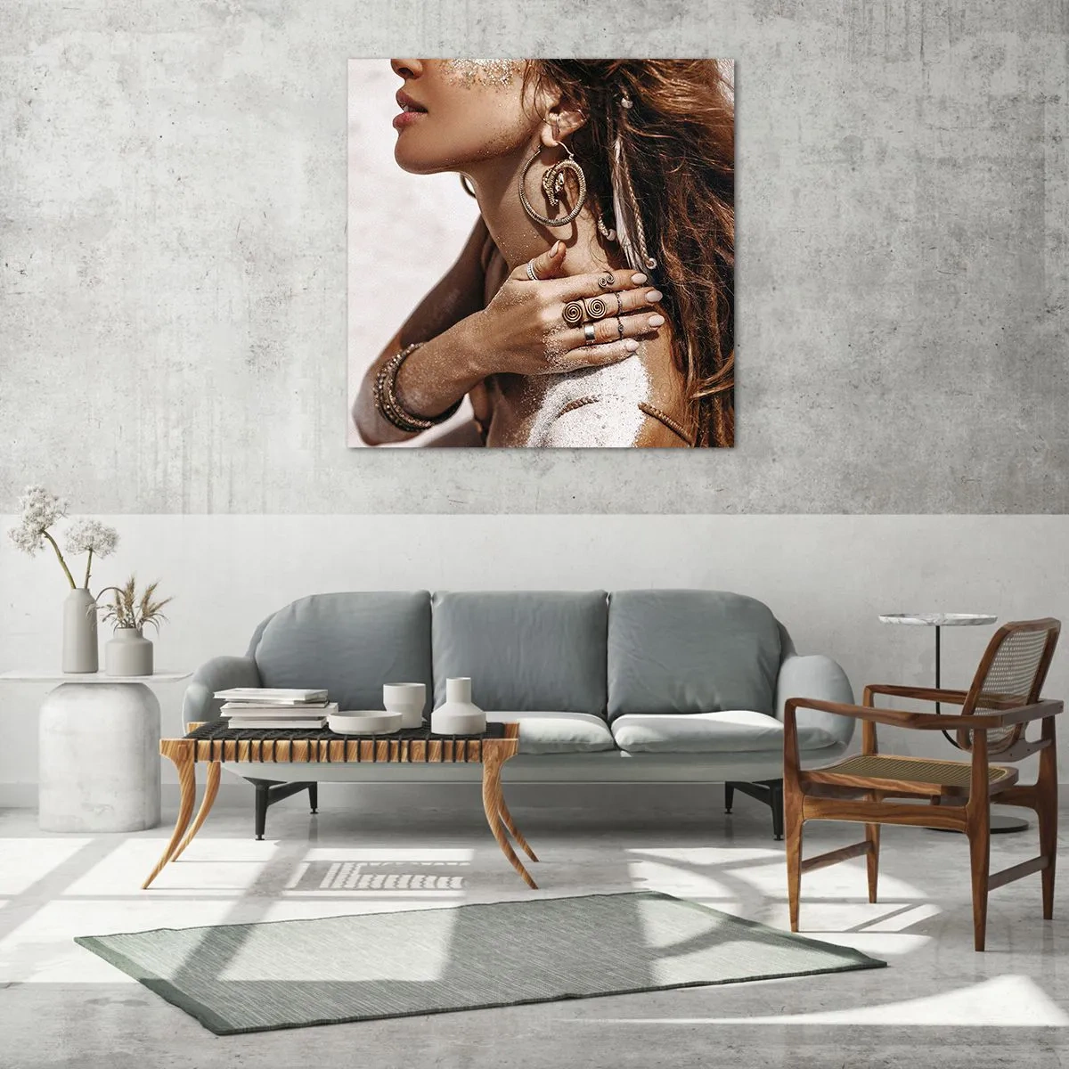 Impression sur verre - Image sur verre - Reine des plages sauvages - 70x70 cm