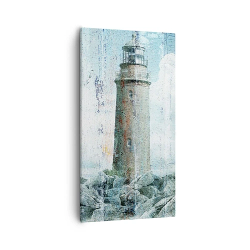 Impression sur toile - Image sur toile - Sur du vieux bois - 55x100 cm
