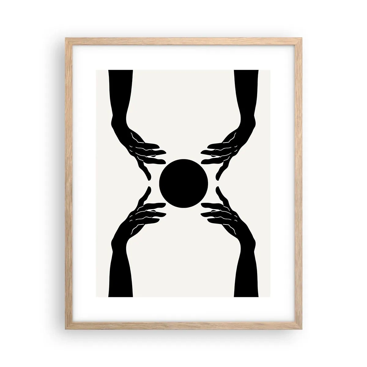 Affiche dans un chêne clair - Poster - Signe secret - 40x50 cm