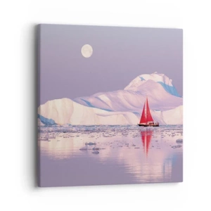 Impression sur toile - Image sur toile - La chaleur de la voile, le froid de la glace - 40x40 cm