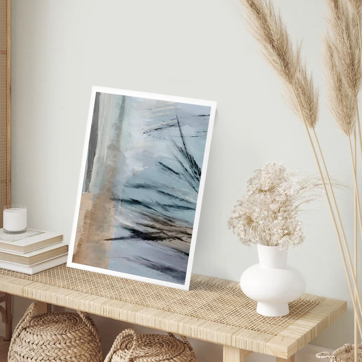 Affiche - Poster - Champs d'hiver - 70x100 cm