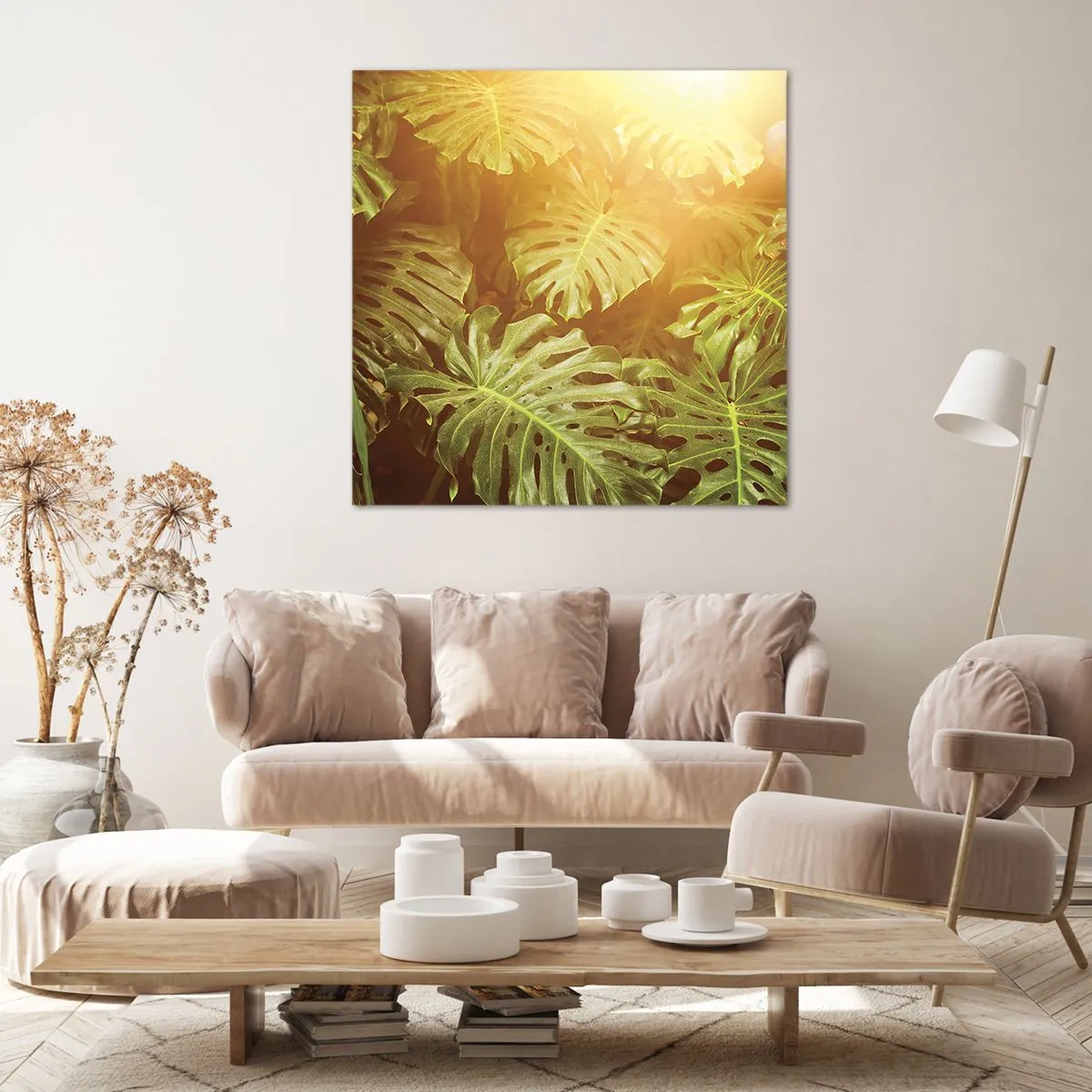 Impression sur toile - Image sur toile - Se fondre dans la verdure - 70x70 cm