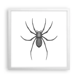 Affiche dans un cadre blanc - Poster - Une précision troublante - 40x40 cm